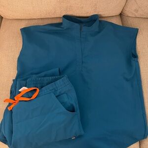 Figs Women's Scrub Set Caribbean Blue